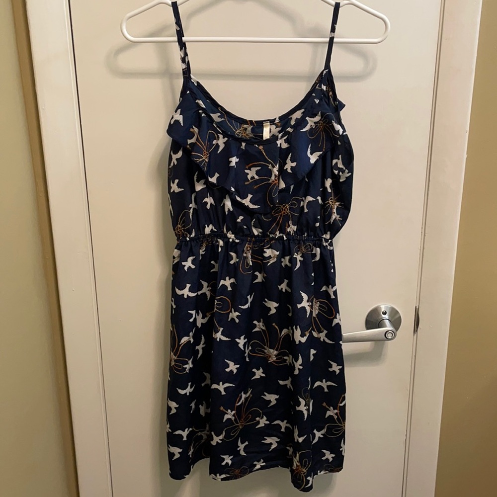 Navy Nautical Dress by Francesca’s